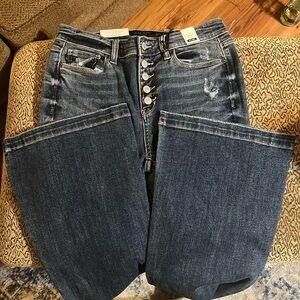 Judy Blue Button Fly Flare Trouser Size 9|29